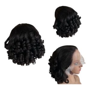 5*5 straight curly, 14” inches black
